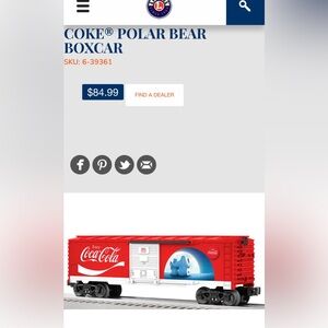 Selling for a friend.  Coca Cola Boxcar